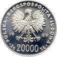 Polska, PRL, 20000 złotych 1989, Mistrzostwa Świata Włochy