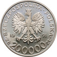 Polska, 200000 złotych 1991, Leopold Okulicki- Niedźwiadek 