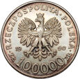 Polska, III RP, 100000 złotych 1990, Solidarność, Typ A 