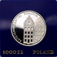 #M Polska, PRL, 5000 złotych 1989, Ratujemy Zabytki Torunia