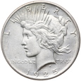 1270. USA, 1 dolar, 1925,  Peace