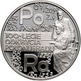 Polska, 20 złotych 1998, 100 lat odkrycia polonu i radu