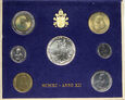 30. Watykan, zestaw 7 monet, od 10 do 1000 lirów, 1990