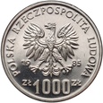 #AM# Polska, PRL, 1000 zł 1985, ONZ, próba, nikiel