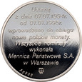 Polska, III RP, medal Nowa Moneta Polska, 1995, Złotogrosz