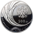 Polska, III RP, 500 zł 2014, Jan Paweł II, Kanonizacja, 1 kg Ag999