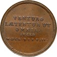 Medal August III, 1738, wybity z okazji ślubu Marii Wettyn