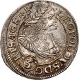 #AK# Śląsk, Leopold I, 3 krajcary 1670 SHS, Wrocław