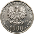 Polska, PRL, 1000 zł 1984, Ochrona środowiska, Łabędź, Próba