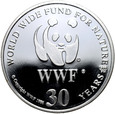 WWF, medal z 1986 roku, Płetwal Błękitny,  Srebro
