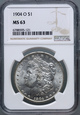 #AJ# USA, dolar 1904 O, Morgan, NGC MS63