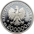 Polska, III RP, 200000 złotych 1991, Igrzyska w Albertville, proof