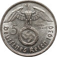 Niemcy, III Rzesza, 5 marek 1939 D, Paul von Hindenburg, Monachium
