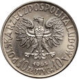 Polska, PRL, 10 złotych 1965, VII wieków Warszawy, PRÓBA