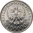 #M Polska, III RP, 100000 złotych 1990, Solidarność, typ A