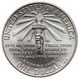 USA, dolar 1986 P, Wyspa Ellisa, Statua Wolności