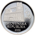 Słowacja, 200 koron 2003, stempel lustrzany