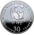 WWF, medal z 1986 roku, Wikunia Andyjska, Srebro