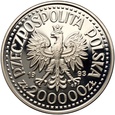 #B03# III RP, 200000 zł 1993, Kazimierz Jagiellończyk, popiersie