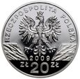 #AJ# Polska, III RP, 20 złotych 2009, Jaszczurka zielona