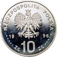 Polska, III RP, 10 złotych 1996, Zygmunt II August, Popiersie