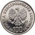 #AM# Polska, PRL, 100 zł 1977, Zamek na Wawelu, próba, nikiel