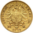 Niemcy, Prusy, Wilhelm I, 20 marek, 1873 B