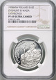 Polska, 10 zł 1998, Zygmunt III Waza, półpostać, NGC PF69