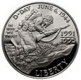 29. USA, 1 dolar 1995 W, D-day, Lądowanie w Normandii