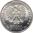 #AZ# 00. PRL, 50000 złotych 1988, J. Piłsudski, próba, nikiel
