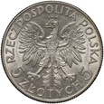 Polska, II RP, 5 złotych 1933, Głowa kobiety