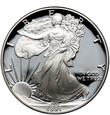 USA, 1 dolar 1991 S, Silver Eagle, stempel lustrzany (proof)