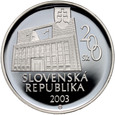 Słowacja, 200 koron 2003, stempel lustrzany