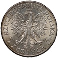 Polska, II RP, 5 złotych 1933, Głowa kobiety