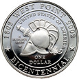 USA, dolar 2002 W, 200. rocznica Akademii Wojskowej w West Point