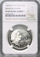 Polska, 10 zł 1999, Fryderyk Chopin, 150-rocznica śmierci, NGC PF69