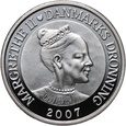 Dania, Małgorzata II, 100 koron 2001, Niedźwiedź , uncja srebra