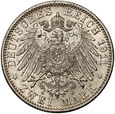Niemcy, 2 marki 1911 D, 90. rocznica urodzin Lutipolda