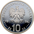 Polska, III RP, 10 złotych 1996, Zygmunt II August, popiersie