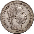 #AJ# Węgry, Franciszek Józef I, 1 forint 1876 KB, Kremnica