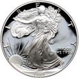 USA, 1 dolar 1995 P, Silver Eagle, stempel lustrzany (proof)