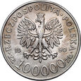 #AO# Polska, III RP, 100000 złotych 1990, Solidarność, typ A