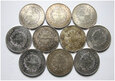 Francja, zestaw 10 x 50 franków 1974-1977