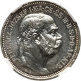 Węgry, Franciszek Józef I, 1 korona 1915 KB, Kremnica, NGC MS64