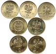 Polska, zestaw 7 x 2 złote, 1998