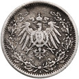 301. Niemcy, Wilhelm II, 1/2 marki 1906 A
