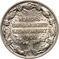 #AJ# Norwegia, Haakon VII, 2 korony 1906, Niepodległość Norwegii