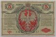 01. Polska, 5 mkp 1916, Biletów/Generał, seria A