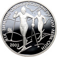 Rosja, 3 ruble 2002, Zimowe Igrzyska Olimpijskie- Bieg narciarski