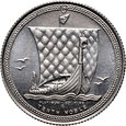 Wyspa Man, Elżbieta II, 1/10 nobla 1985, Łódź, 1/10 uncji platyny